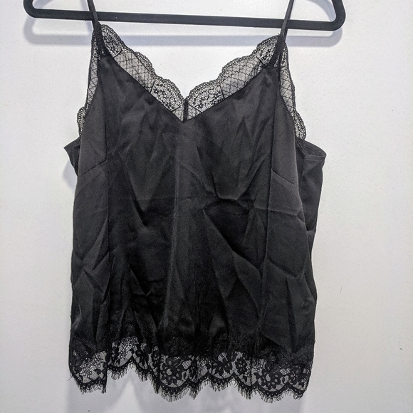 H&M Tops - Black lace tank top